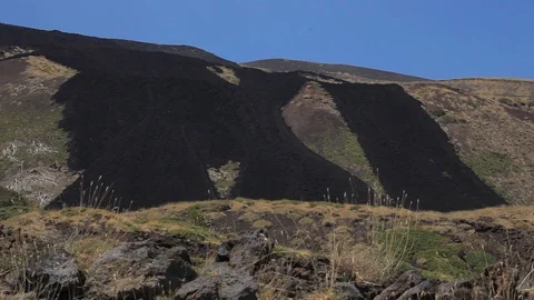 Fixed Immage Volcano Etna , Sicily Stock Footage 86159121
