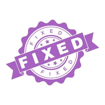 Fixed Letter Rubber Stamp Template Design Stock Illustration
