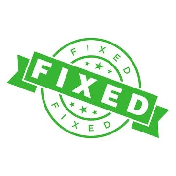 Fixed Letter Rubber Stamp Template Design Stock Illustration