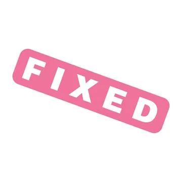 Fixed Letter Rubber Stamp Template Design Stock Illustration