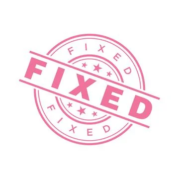 Fixed Letter Rubber Stamp Template Design Stock Illustration