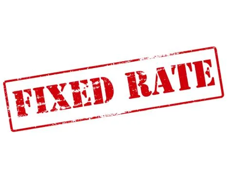 Fixed rate Ilustração Stock