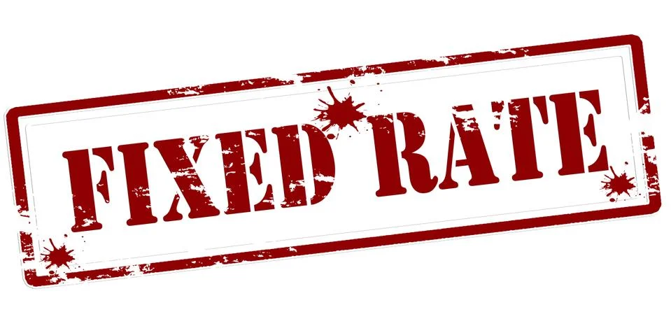 Fixed rate Ilustração Stock