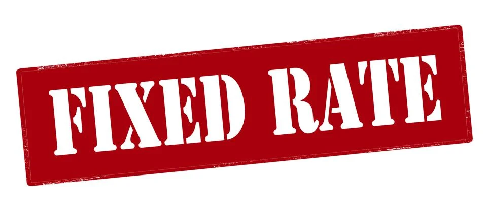 Fixed rate Ilustração Stock