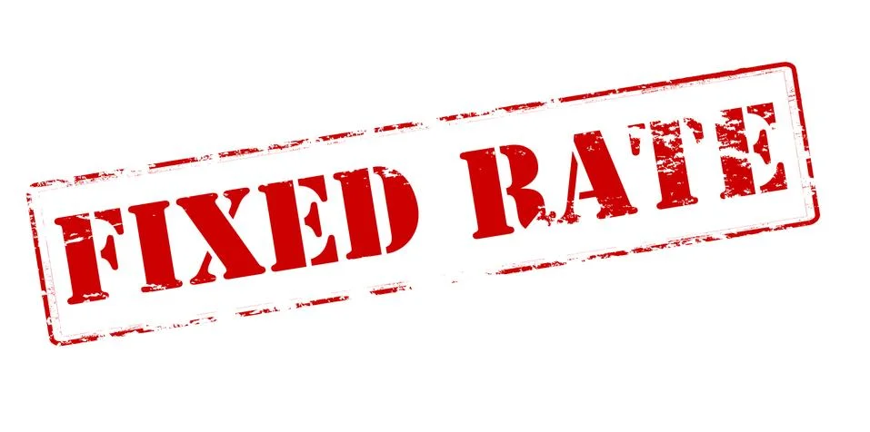 Fixed rate Ilustração Stock