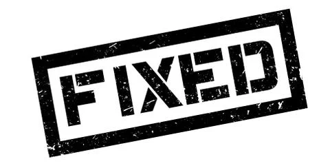 Fixed rubber stamp Illustrazione stock