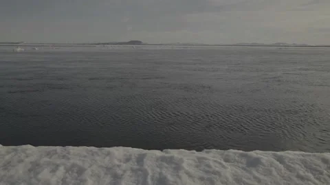 Fixed shot on the Bering Strait in Chukotka, Russia. Stock Footage 196302678