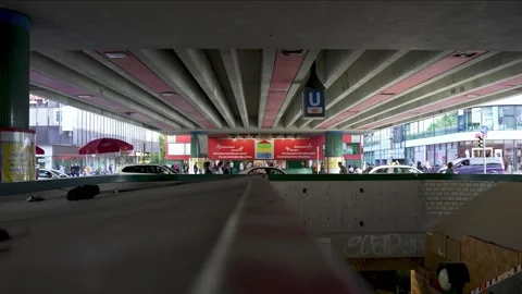 Fixed Shot, Street Is Bit Away, Berlin Germany Stock Footage 253408149