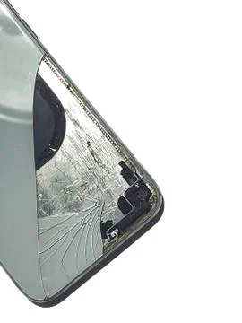 Fixing a broken IPhone Foto stock