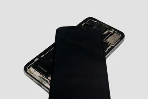 Fixing a broken IPhone Stock Photos