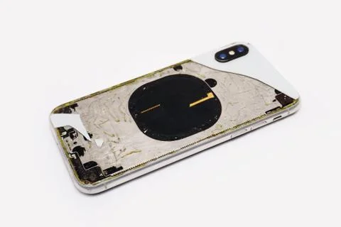 Fixing a broken IPhone Stock Photos