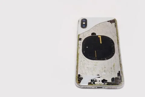 Fixing a broken IPhone Stock Photos