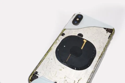 Fixing a broken IPhone Stock Photos