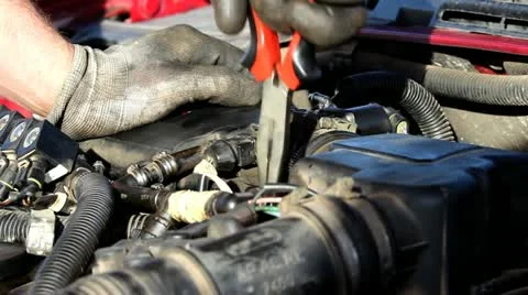 Fixing car Stock Footage 20501250