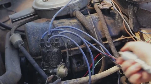 Fixing car Video stock 75218842