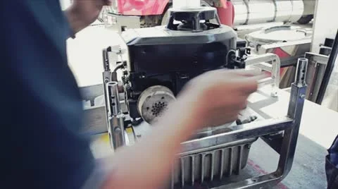 Fixing compressor Stock Footage 12295168