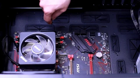 Fixing Computer From Inside Stock Footage 105140046