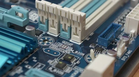 Fixing computer motherboard Stock Footage 47473429