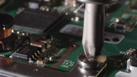 Fixing computer technology. Different small components. Selective focus. Stock Footage 266802746