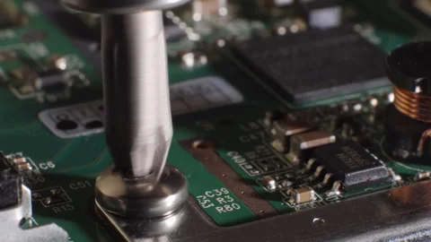 Fixing computer technology. Different small components. Selective focus. Stock Footage 278570398