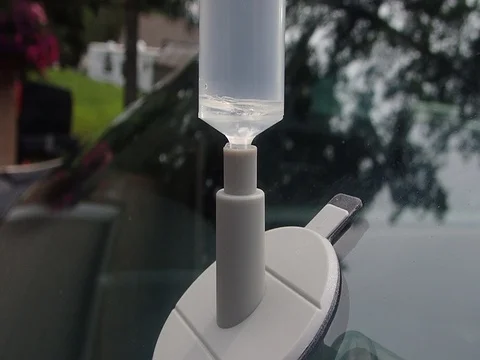 Fixing crack in vehicle windshield Stock Footage