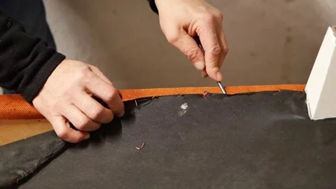 Fixing a damaged surface during a repair process Stock Footage 341647536