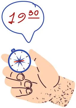 Fixing direction and time. Fast service, simple solution, project management Ilustração Stock