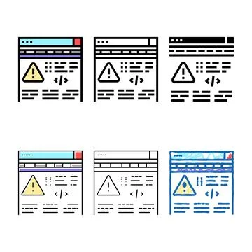Fixing edition program errors color icon vector Illustrazione stock