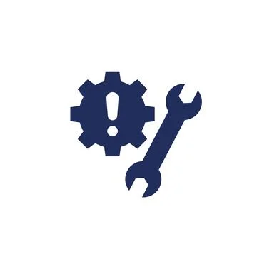 Fixing errors or technical problems icon Stock Illustration