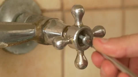 Fixing a Faucet A Comprehensive Guide to Home Repair and Maintenance Techniques 스톡 동영상 288993032