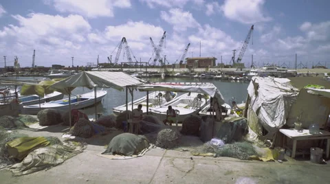 Fixing the fishnet long shot Stock Footage 52967161