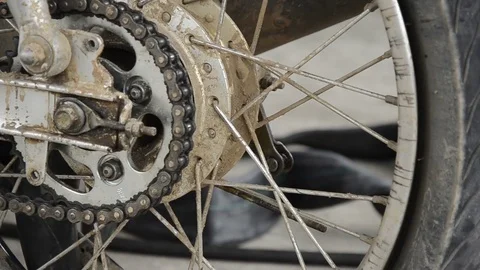 Fixing Motorcycle. 스톡 동영상 77748802