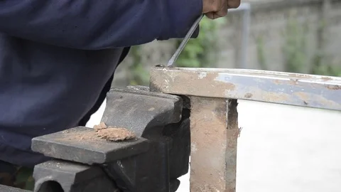 Fixing Motorcycle. Stock Footage 77748891