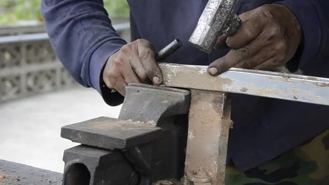 Fixing Motorcycle. Stock Footage 77749066