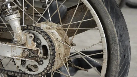 Fixing Motorcycle. 스톡 동영상 77749078