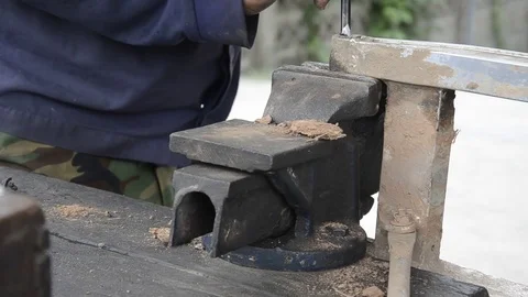 Fixing Motorcycle. Video stock 77749132