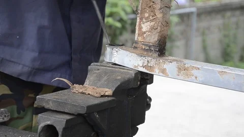 Fixing Motorcycle. Video stock 77749135