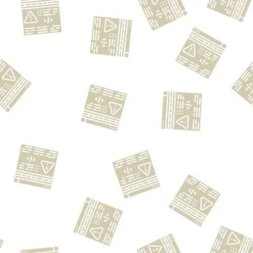 Fixing program errors glyph seamless pattern Stock Illustration