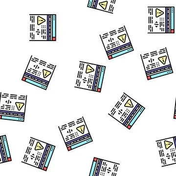 Fixing program errors vector seamless pattern イラスト素材