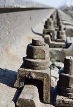 Fixing railway track Stock Photos
