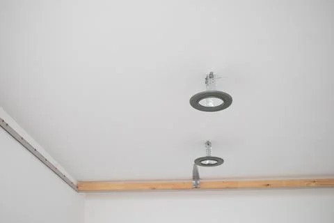 Fixing for a stretch ceiling to the wall Stock-Fotos