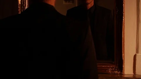 Fixing a tie Stock Footage 87201267