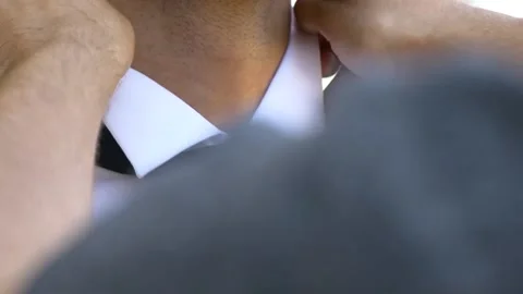Fixing Tie Stock Footage 138735276