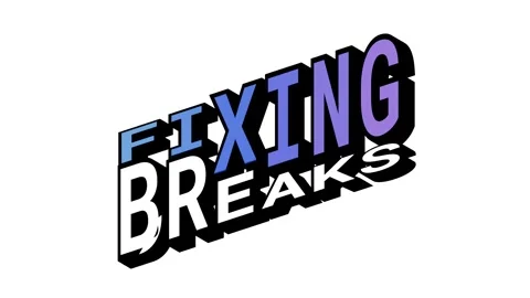 FIXING vs BREAKS, 3D Text Animation in Isometric View with Opposite Word Motion Stock Footage 314263483