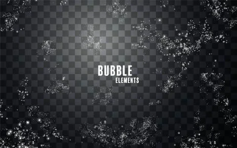Fizzy bubbles element Illustrazione stock