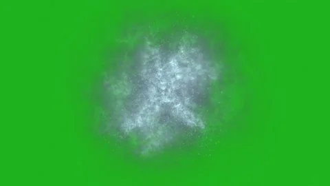 Fizzy smoke spread motion graphics with green screen background Stock Footage 160114129