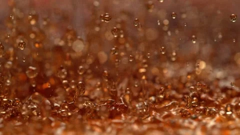 Fizzy Soda Splashing in Slow Motion Stock Footage 271006935