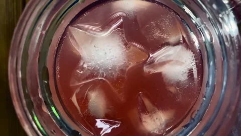 Fizzy Soft Drink and Ice Cubes Stock Footage 314275865
