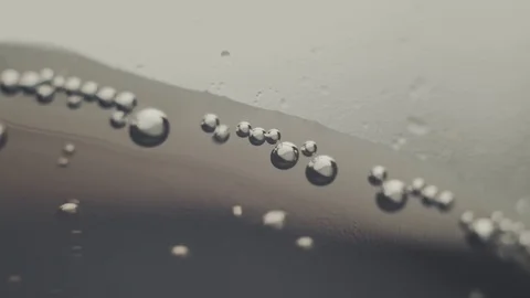 Fizzy water bubbles macro view Stock Footage 80855185