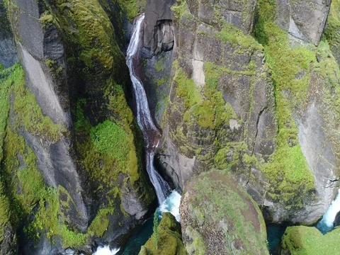 Fjadrargljufur Canyon Stock Footage 80620937